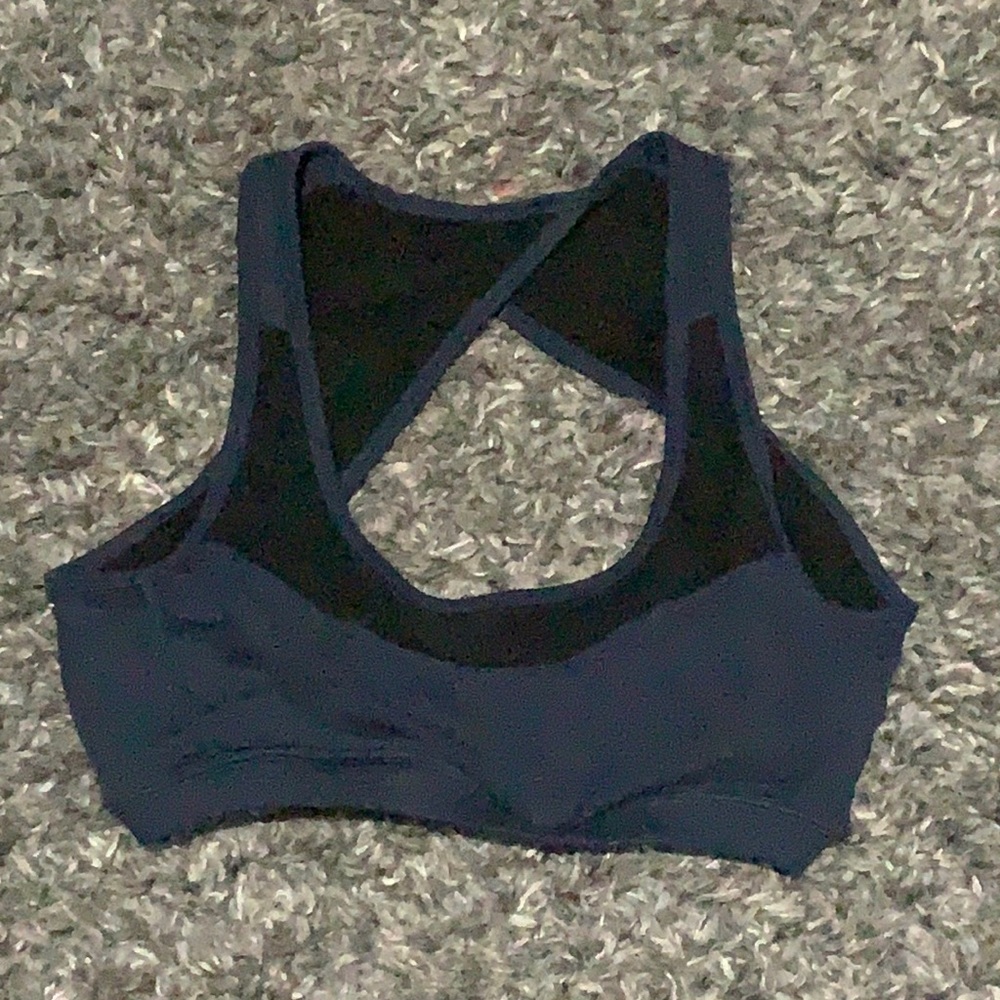 Black & Blue Workout Top